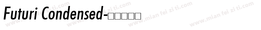 Futuri Condensed字体转换
